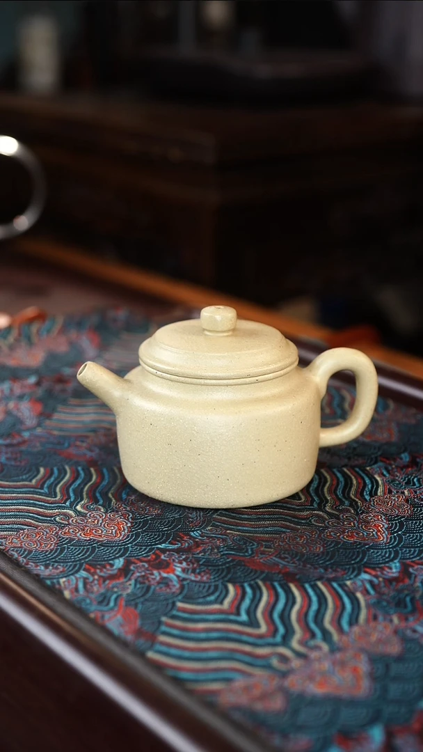 茶壶紫砂德中 梨皮本绿