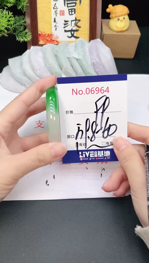 未镶嵌手镯翡翠6964