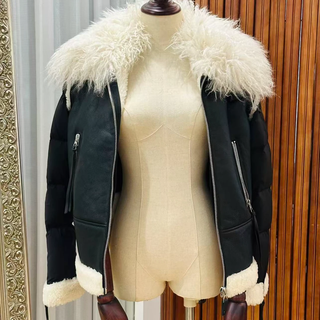 【娜娜活动】RUDSAK拼接毛领外套  黑色