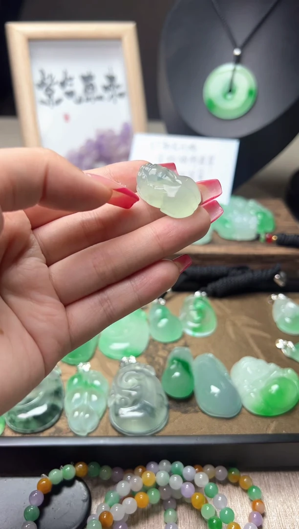 颈饰未镶嵌翡翠所见即所得，一图一物