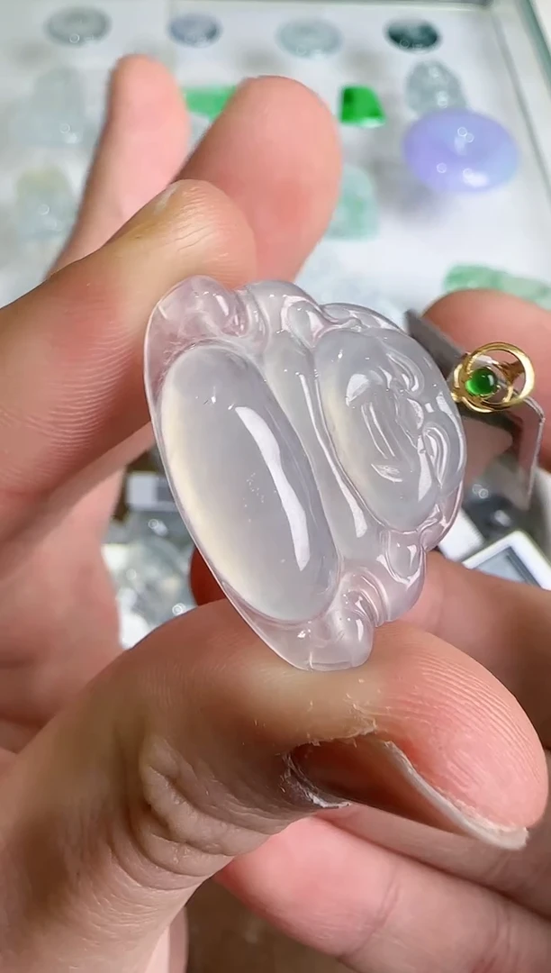 【闪购商品】翡翠吊坠(不含链)18K金镶嵌