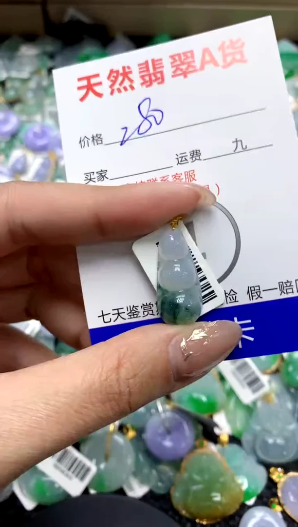 【闪购商品】翡翠颈饰18K金镶嵌111111111