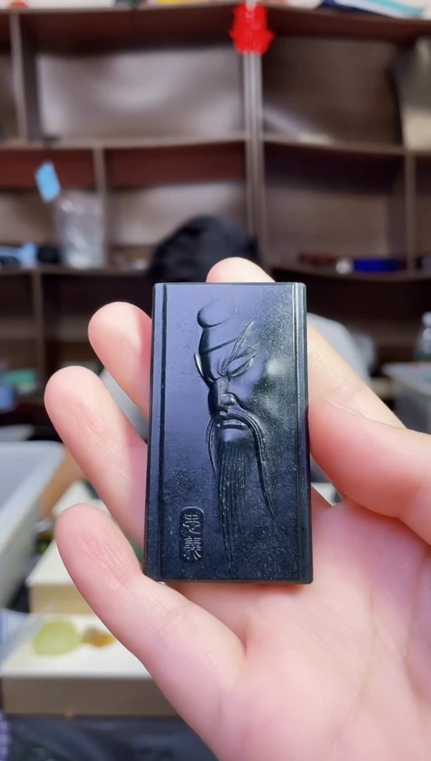 和田玉未镶嵌颈饰喜**子1