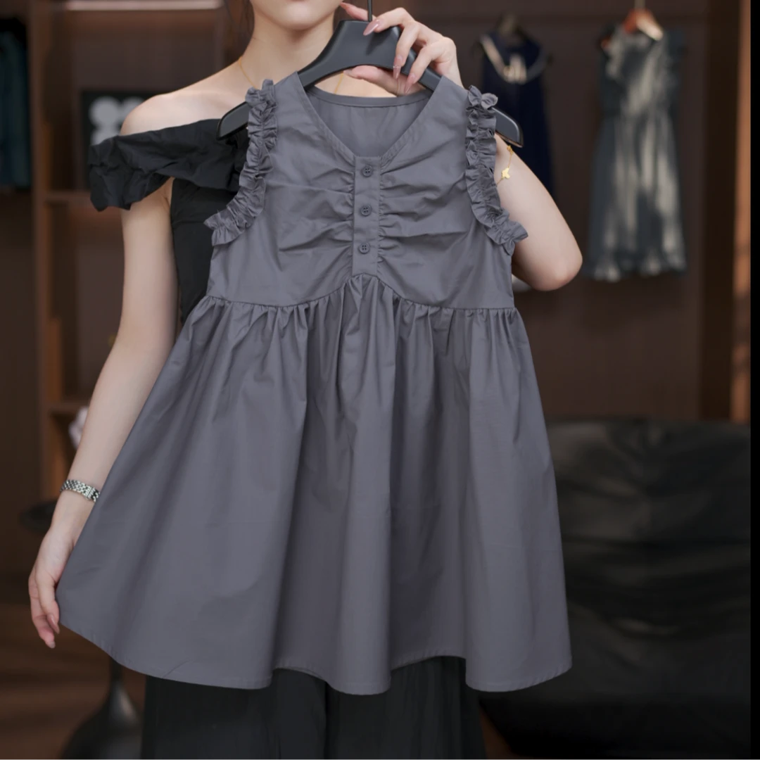 【Bufan】高品质女童连衣裙夏季凉感小众设计感显瘦小女孩亲子