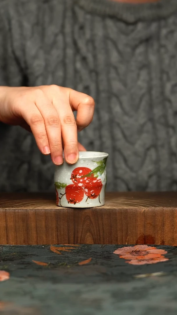 杯釉下彩手工手绘同款陶器