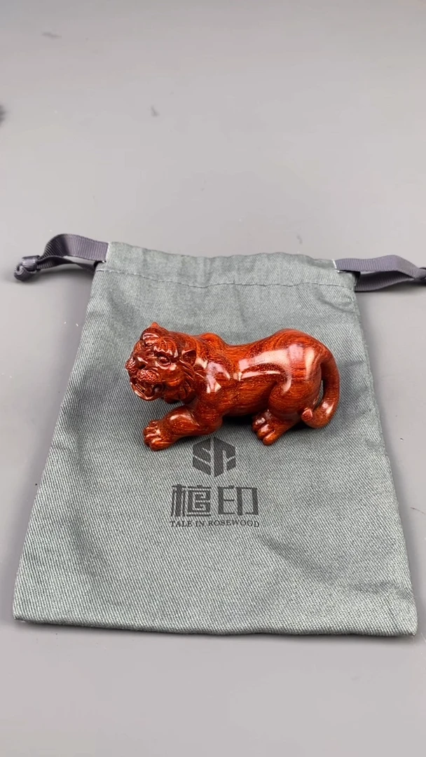 檀香紫檀（小叶紫檀）把件印度小叶紫檀 虎