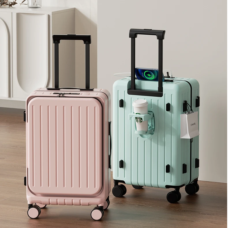 20-26寸一九开多功能抗压可登机男女通用旅行箱宽拉杆箱防刮