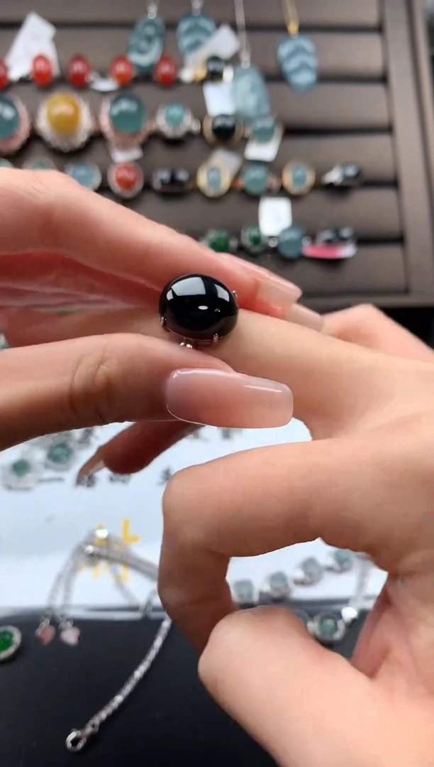 【闪购商品】翡翠戒指银S925镶嵌3213132