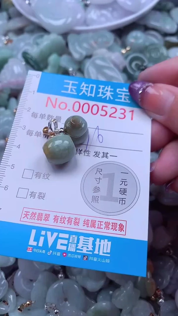 翡翠未镶嵌吊坠(不含链)5231