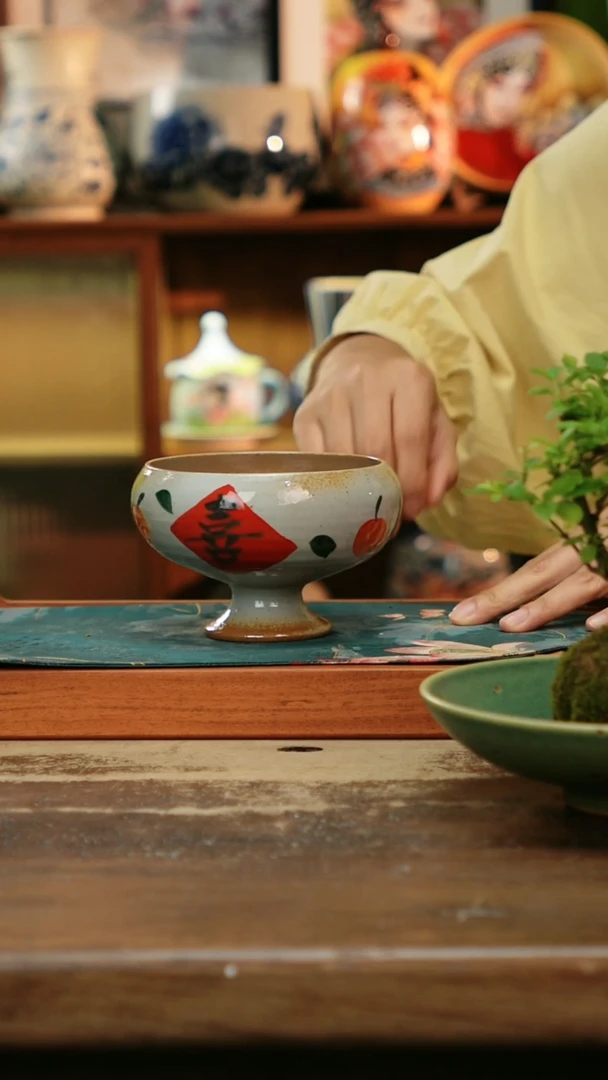 杯景德镇纯手工釉下彩精品茶具水杯