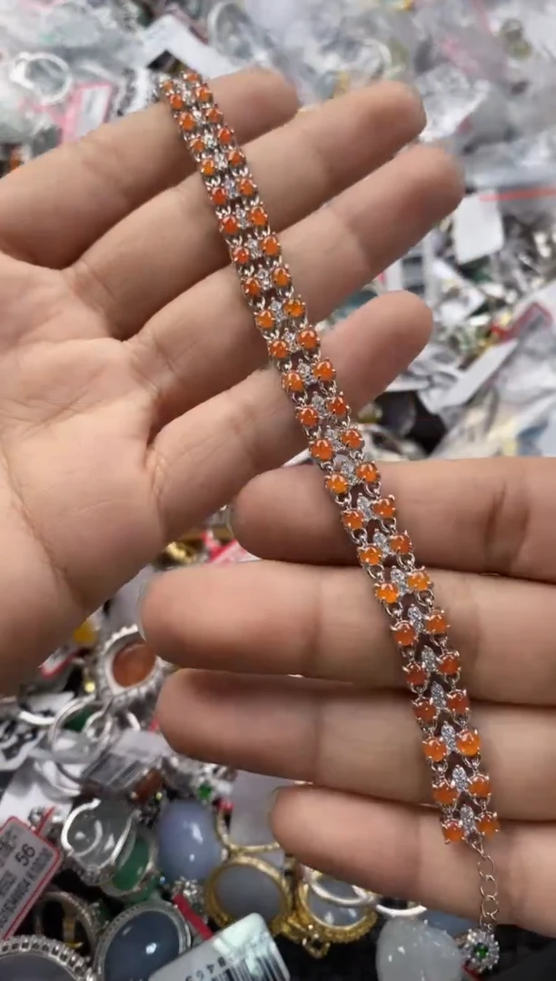 银S925镶嵌戒指翡翠444               8