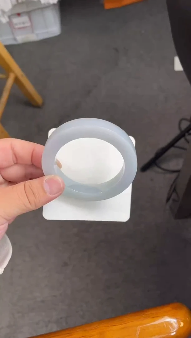 未镶嵌手镯定制翡翠李***儿手镯DDJ发一件