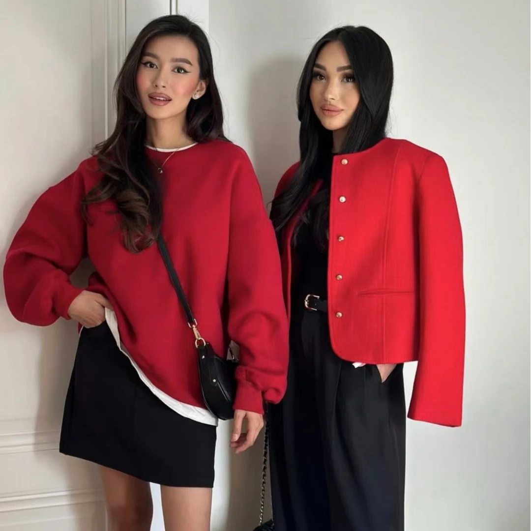 假两件套头卫衣女ins长袖宽松圆领时尚百搭