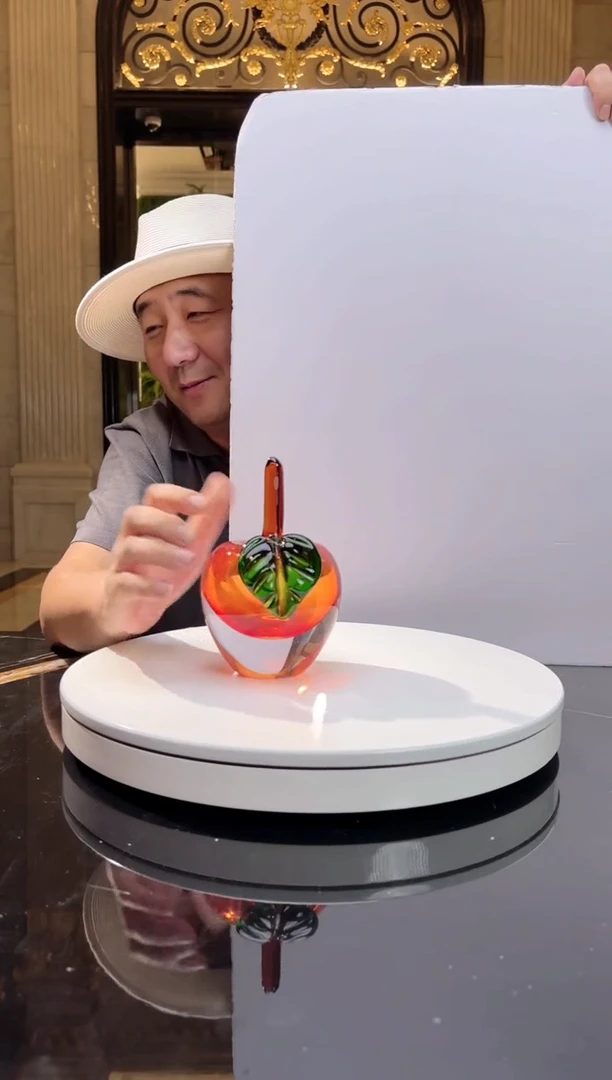 琉璃手工艺品AJ1012082红色小苹果摆件