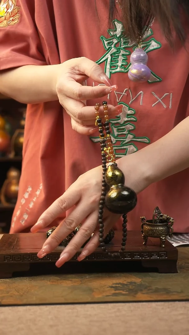 木012匠大漆酒葫芦一物一拍
