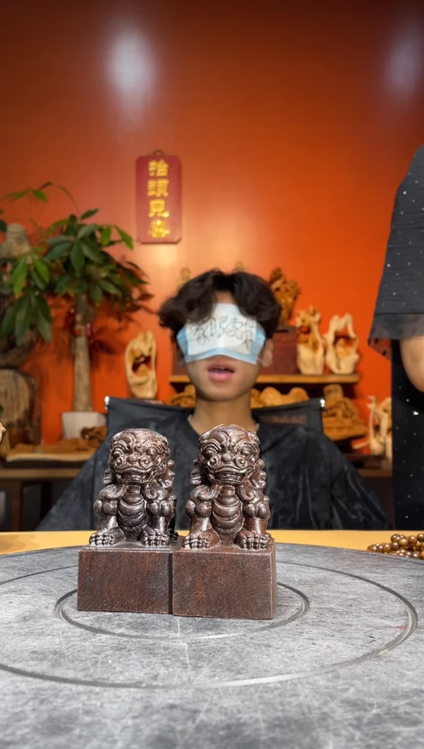其他风车木（黑檀木）（ 直播推荐 ）小印章一对