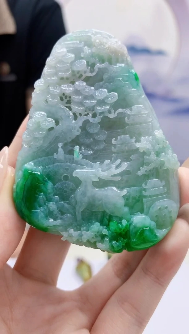 定制翡翠未镶嵌4969jw-毛货挂件86