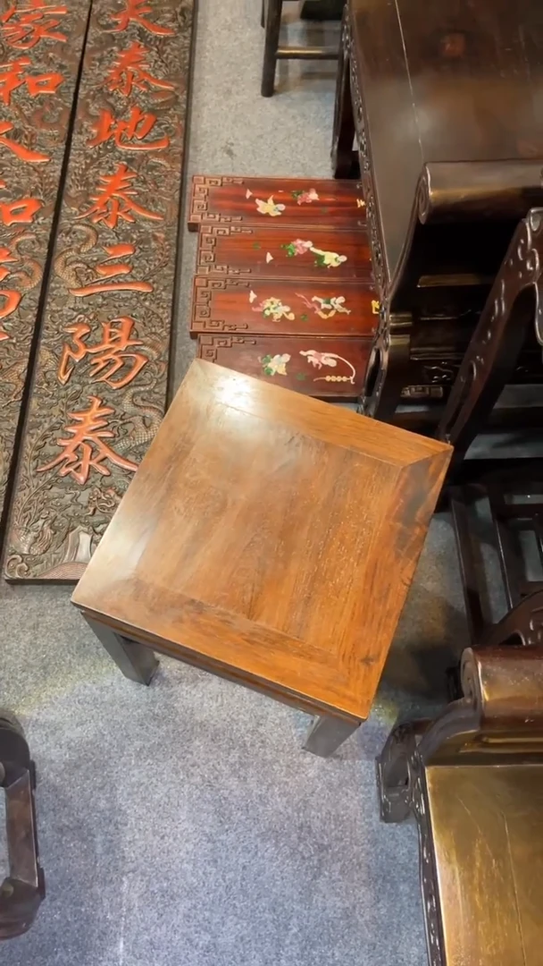 非洲紫檀（红花梨）凉*一对