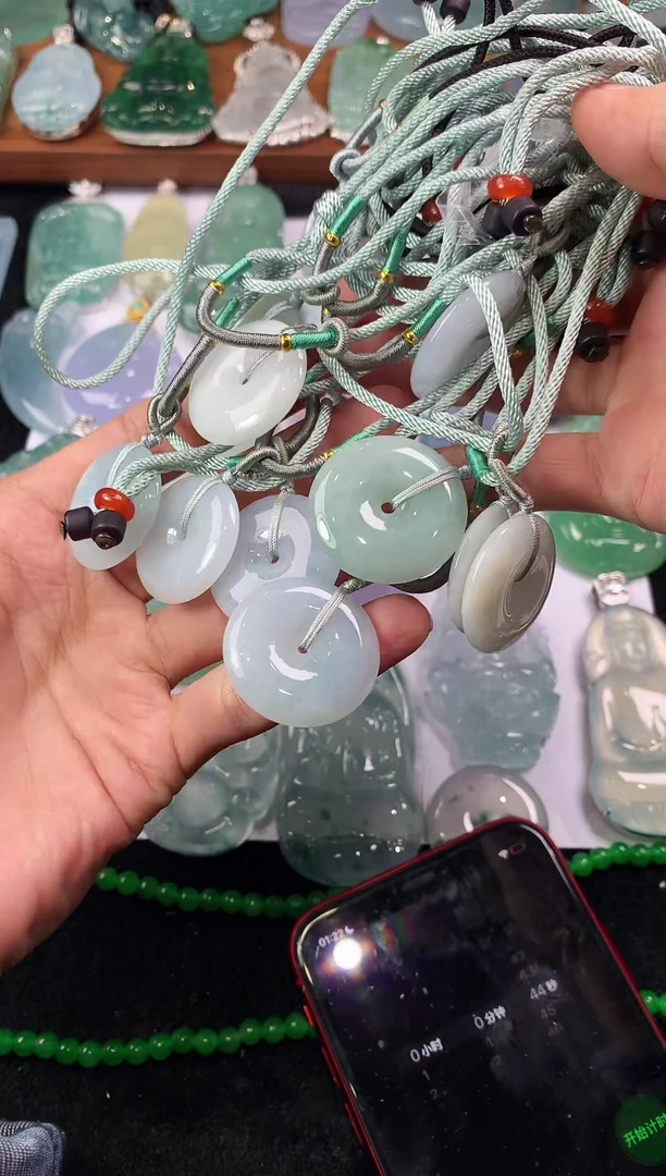 【闪购商品】定制翡翠未镶嵌SY有瑕疵介意勿拍-多样性发货发一个