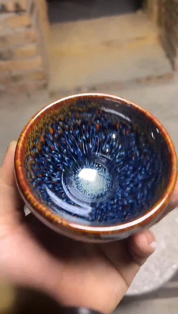 茶盏闪购窑变天目瓷主人杯