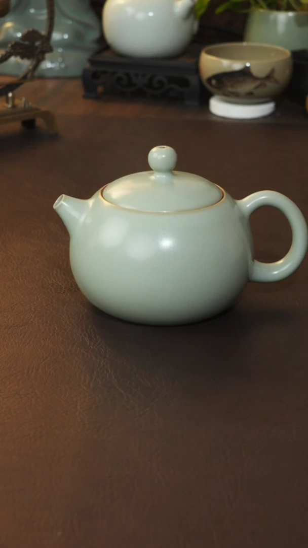 【闪购商品】杯宣宝汝瓷原矿原釉微微瑕