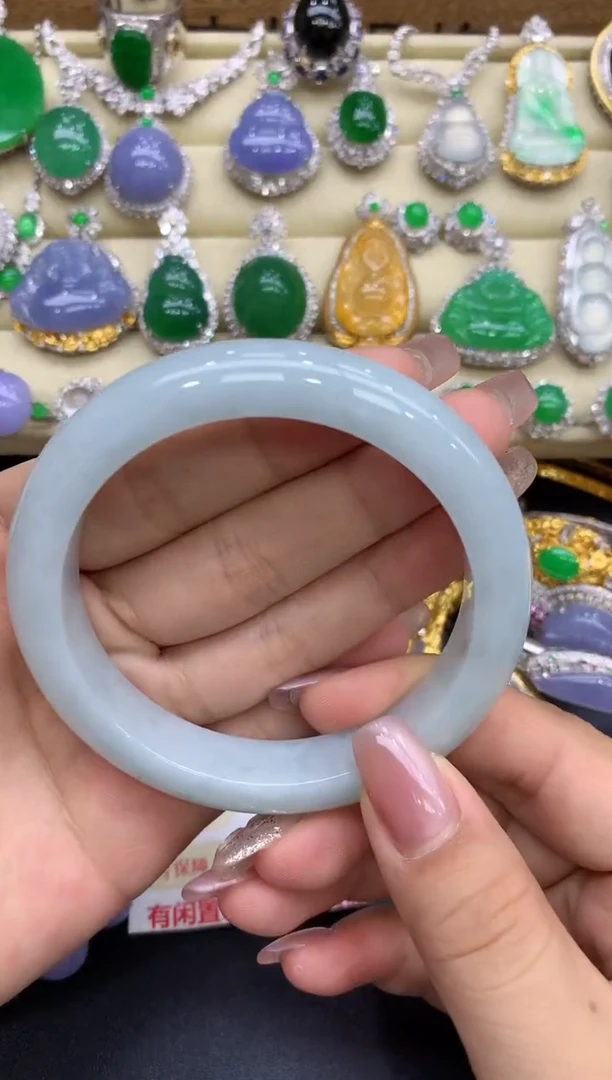 未镶嵌手镯翡翠154-中国好珍宝