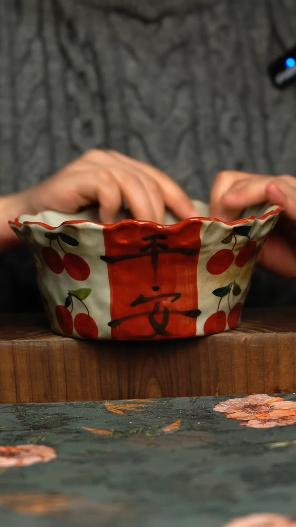 杯釉下彩手工手绘同款陶器