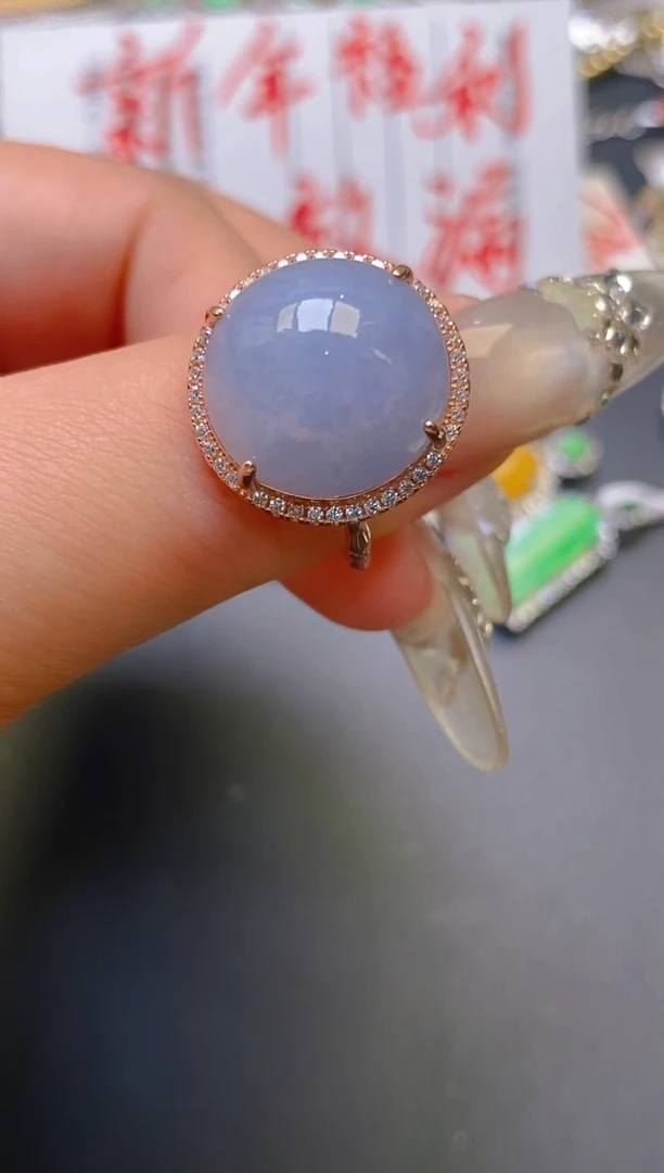 【闪购商品】翡翠耳饰银S925镶嵌天然A货翡翠1