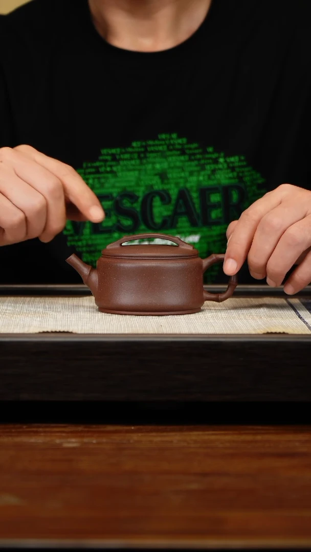 茶壶紫砂四底竹韵