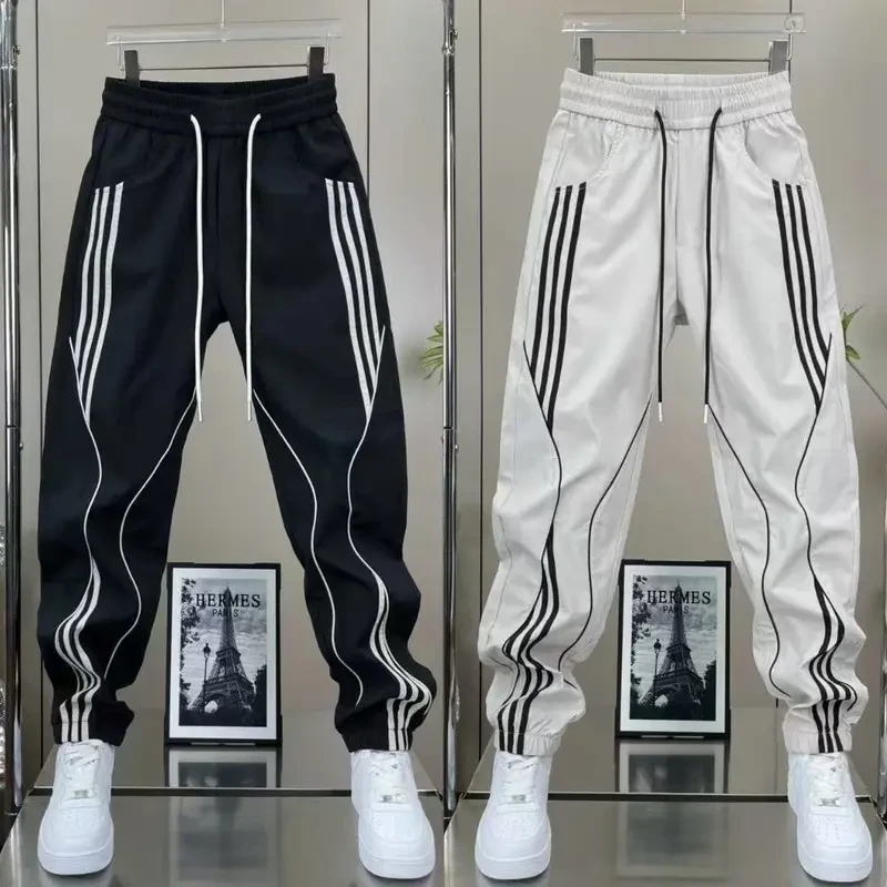 2025春春秋美式工装裤三道杠常规舒适速干垂感透气户外长裤裤子