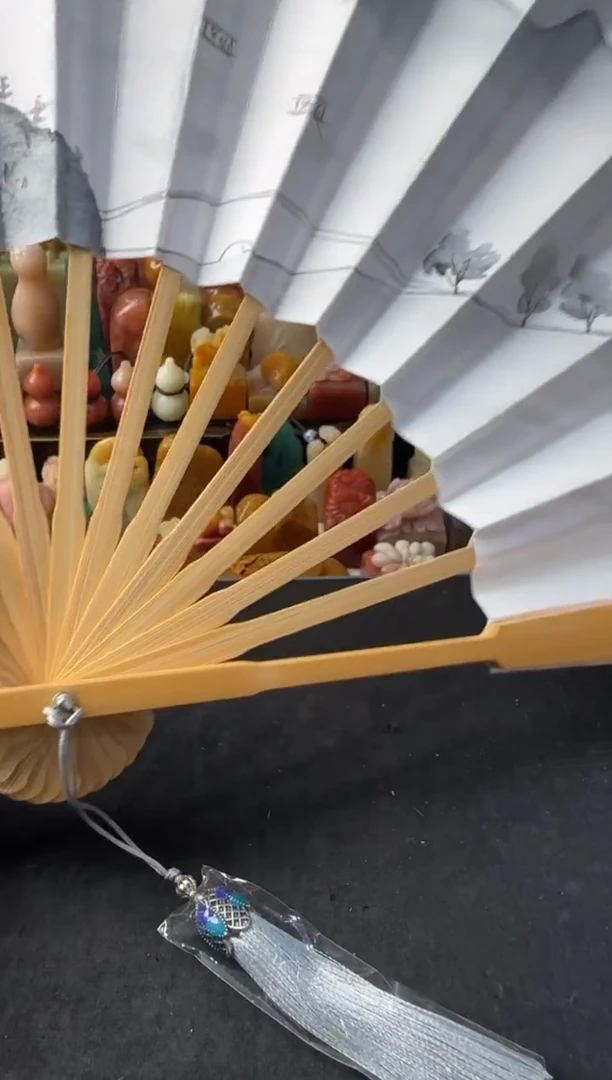 寿山石印石编号编号扇子8611