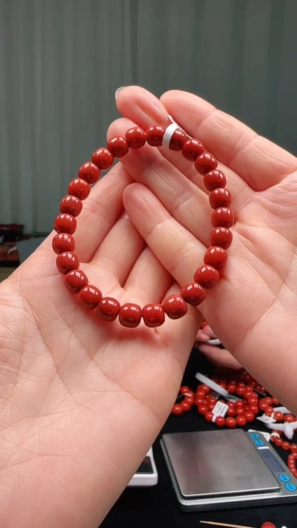 未镶嵌多样性发一件南红玛瑙8mm南红原矿单圈