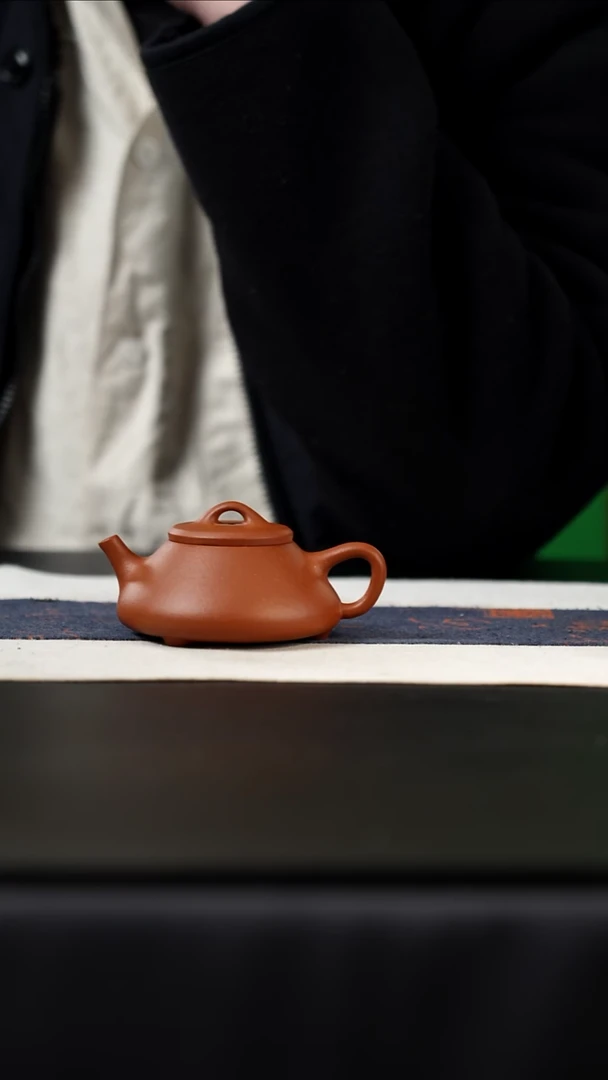 茶壶紫砂阿*宝山红泥，130cc1任瓢