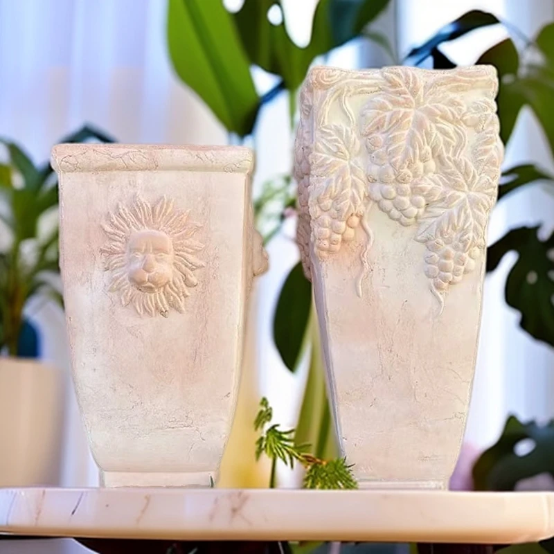 【手压高盆】  创意欧式花盆高颜值粗陶盆