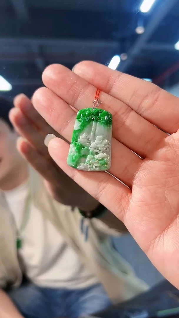 【闪购商品】翡翠颈饰18K金镶嵌缅料A货/支持复检/一件