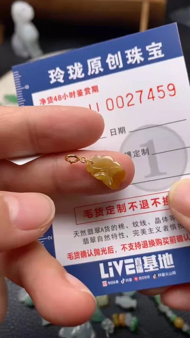 【闪购商品】翡翠颈饰未镶嵌翡翠净货27459