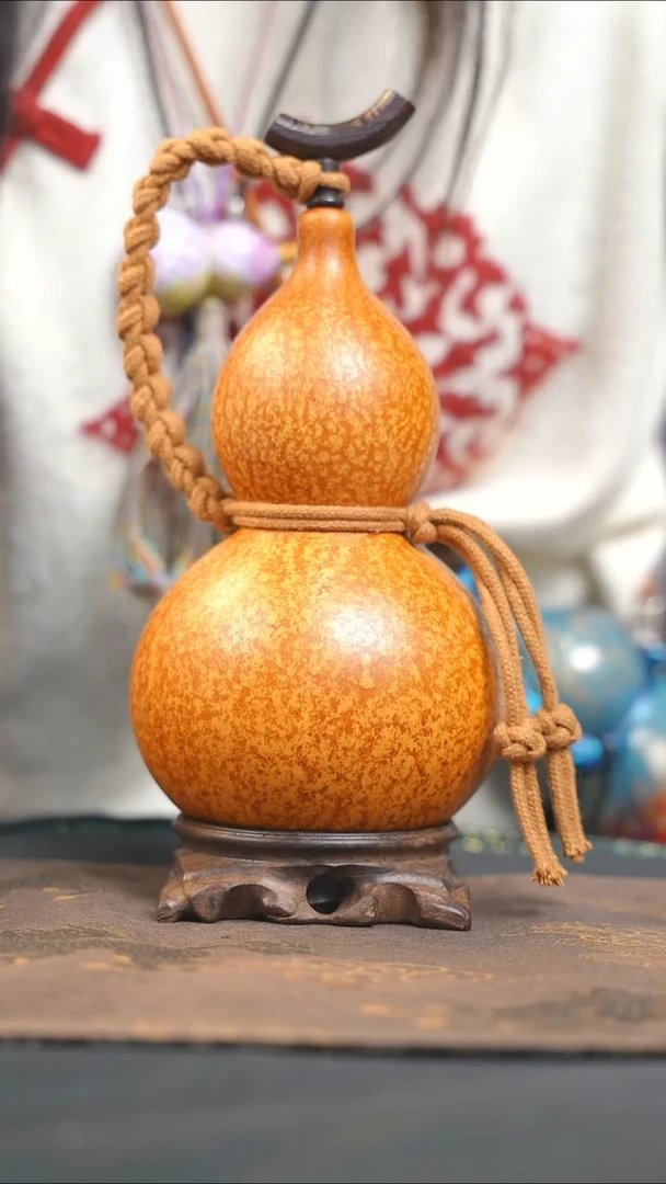【闪购商品】RF182大漆酒葫芦不包手串及旋转底座