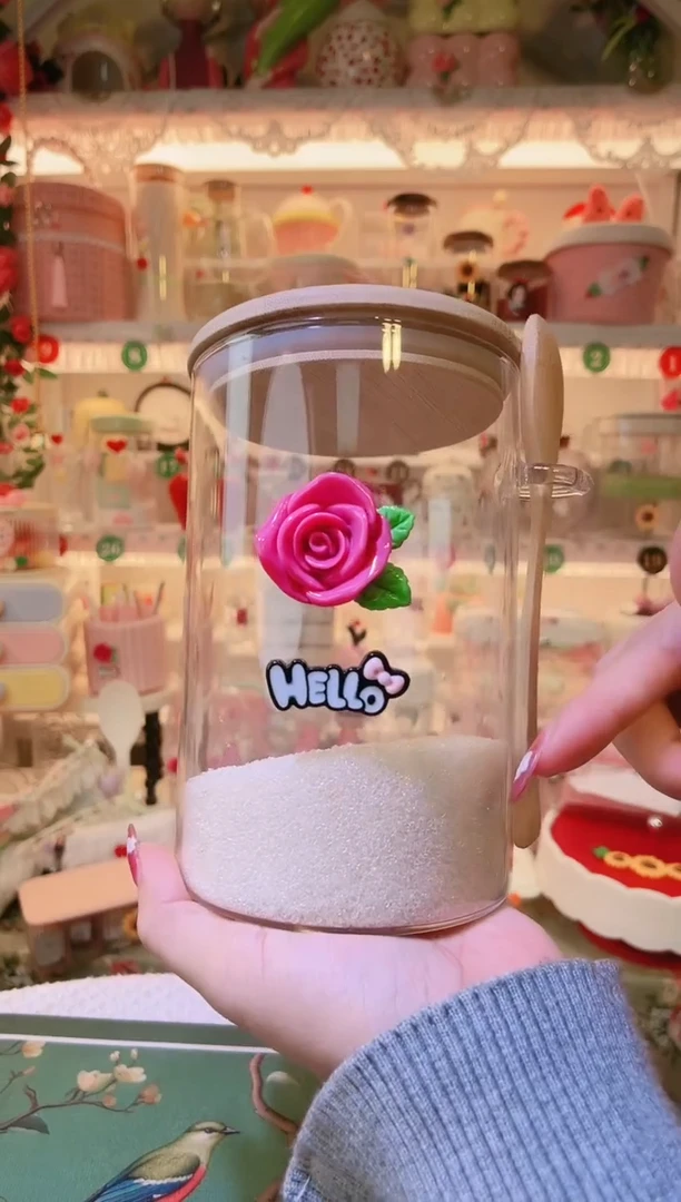 玫瑰花白糖罐——手工制作品质好！