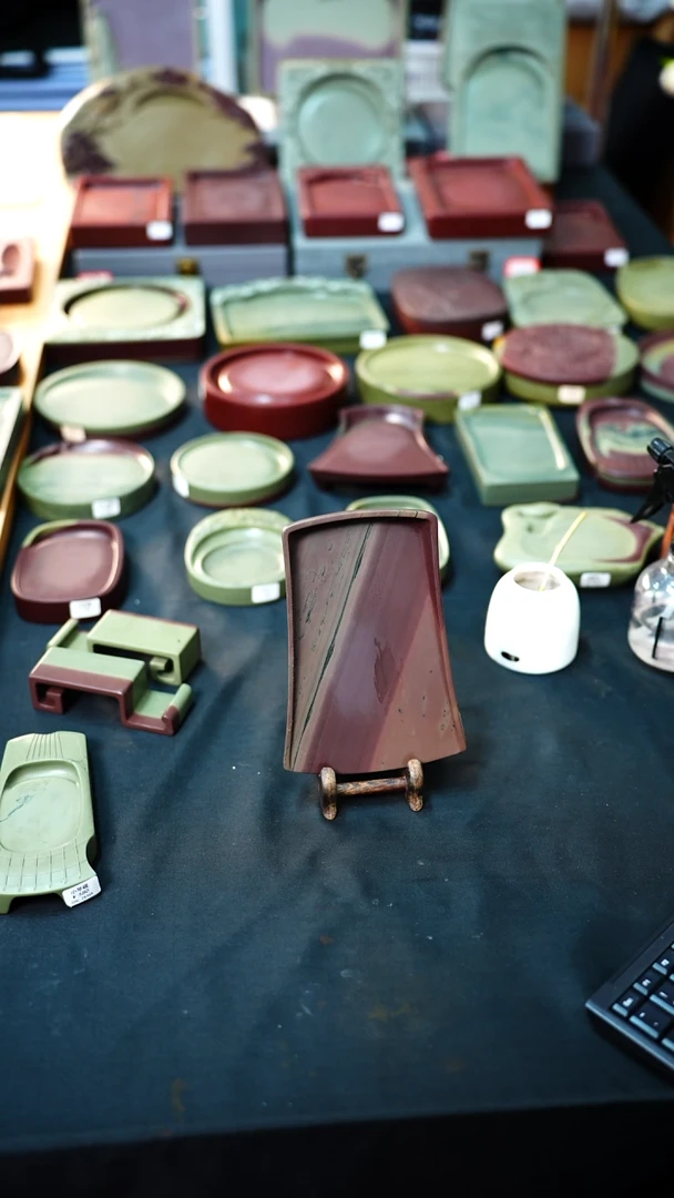 虢州南河坑老坑老料7风字砚