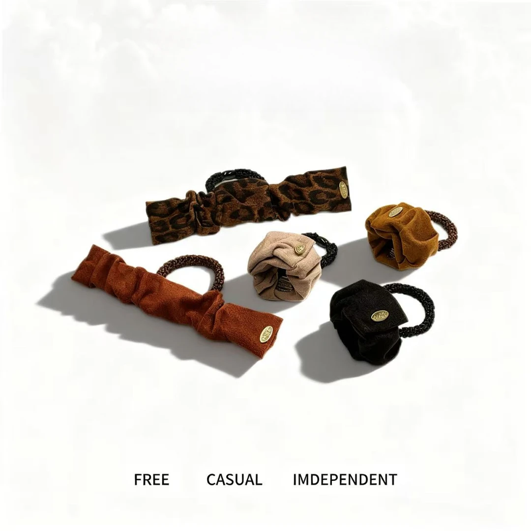 新款高弹力高级感丝绒皮筋发圈高马尾显发量不伤发发绳发圈