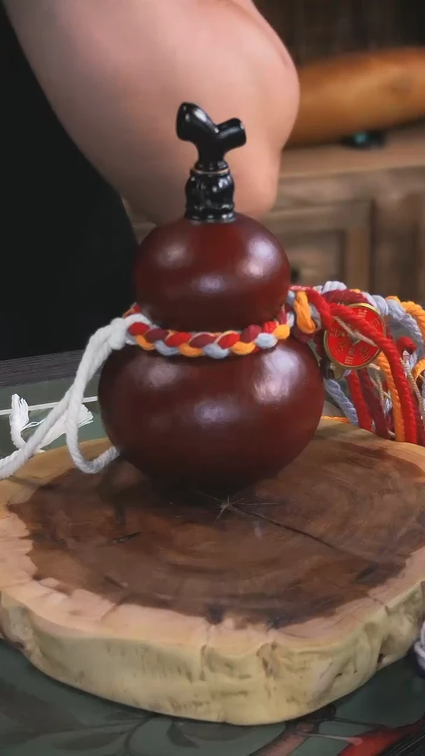 古艺大漆酒葫芦 编号50