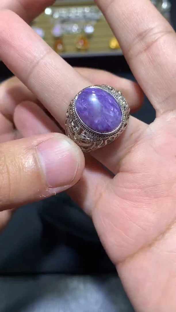 未镶嵌查罗石戒指Q79