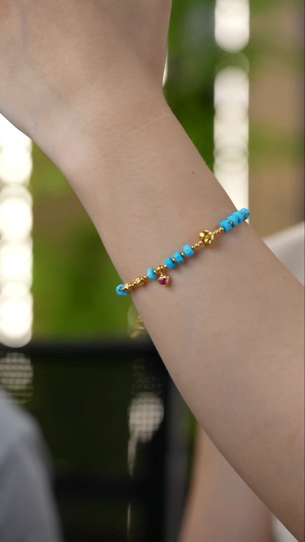 未镶嵌绿松石手链秒拍号19