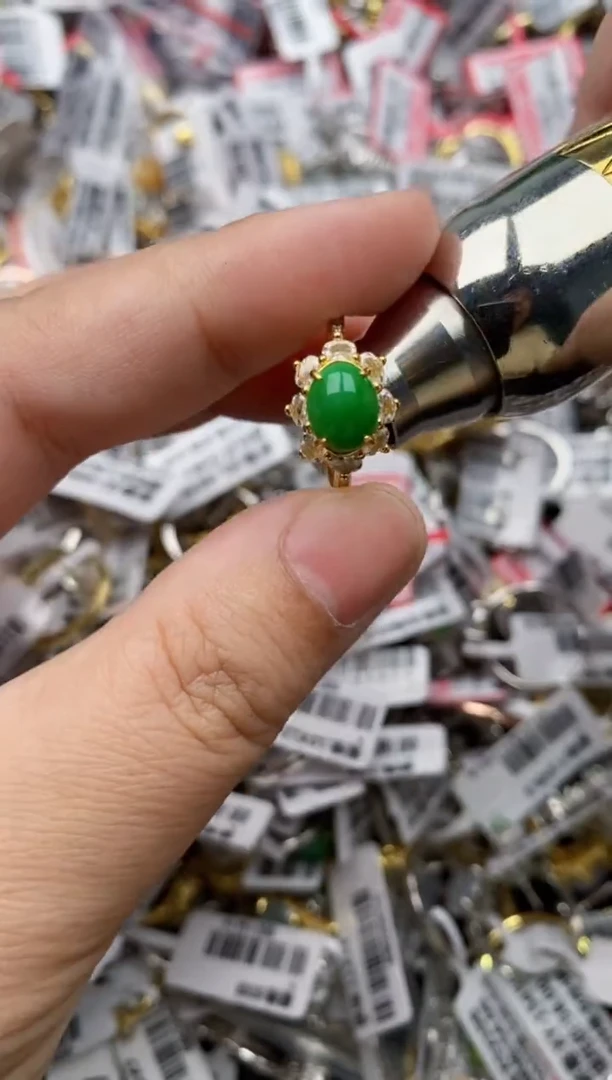 【闪购商品】翡翠戒指银S925镶嵌33333---3