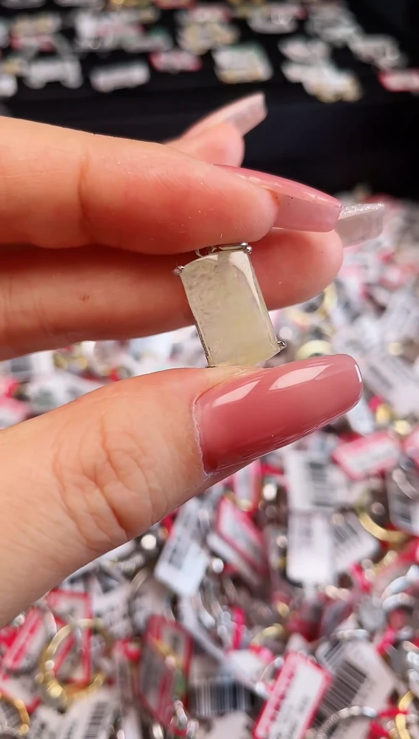 项链银S925镶嵌翡翠戒指天然缅甸翡翠A货