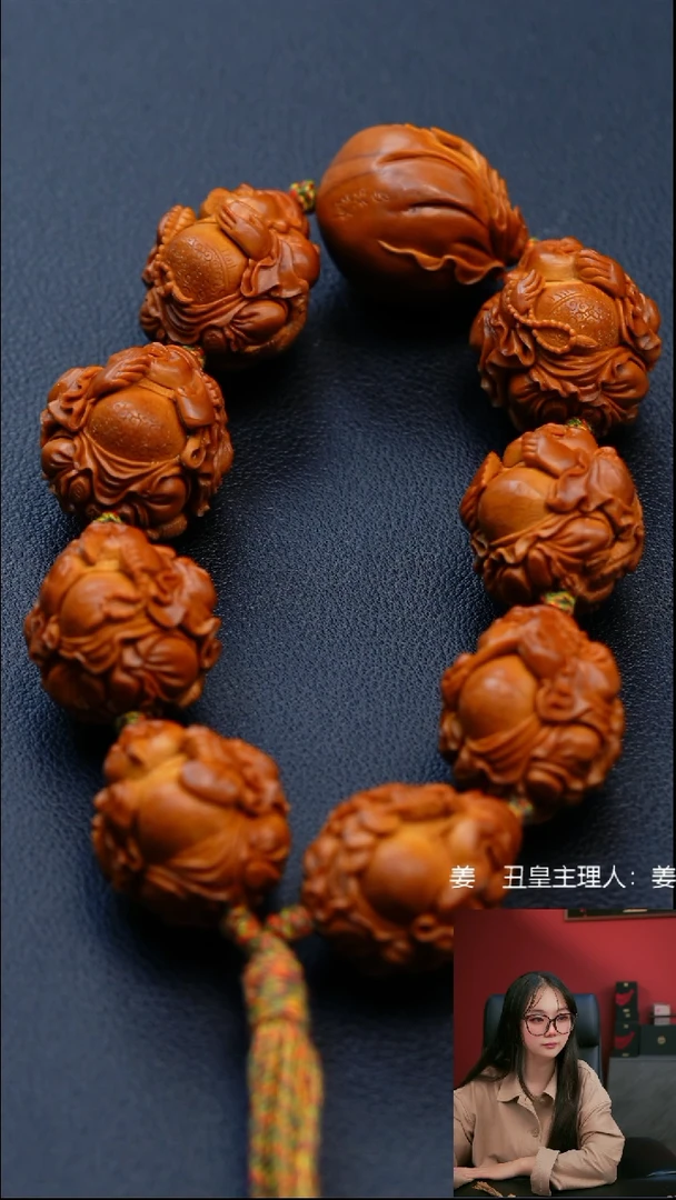 手串/手链橄榄核2.4骑兽童子财神手持