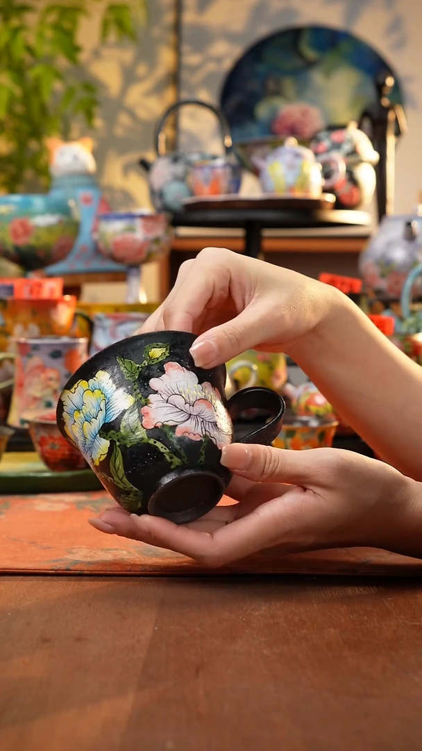 瓷片景德镇手工手绘545