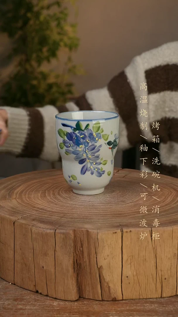 碗瓷景德镇手工手绘高温瓷釉下彩