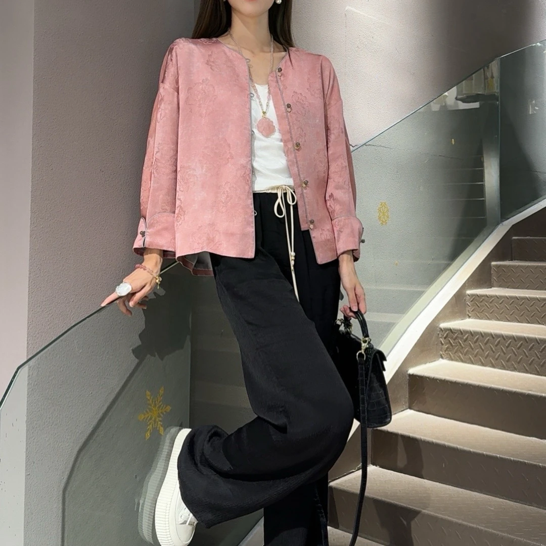 《ELFBOX》秋季新中式气质时尚百搭显瘦外套0808