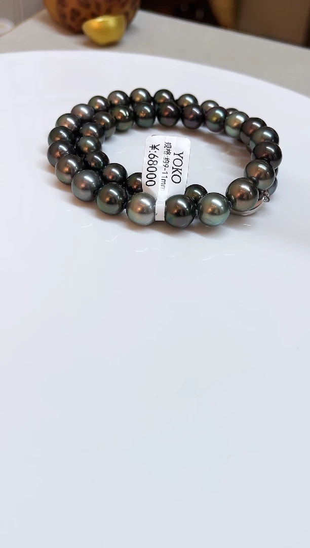 银S925镶嵌颈饰海水珍珠9-11mm